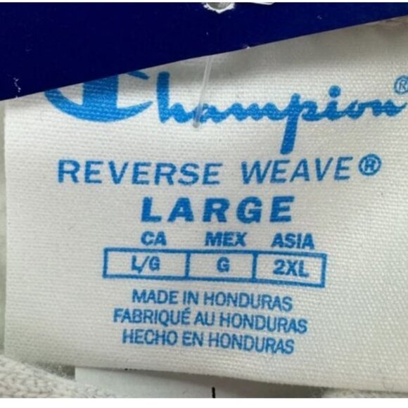 Champion Reverse Weave Boyfriend Women's Hoodie Size L Silver Grey New - Picture 6 of 9